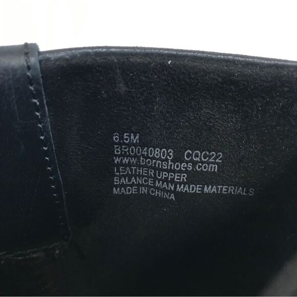 BORN Shaunie Black Leather Knee High Riding Boot Low Heel Fall Winter Size 6.5 - Picture 6 of 15